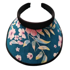 کلاه آفتابگیر دخترانه مدل A_1200 طرح گل