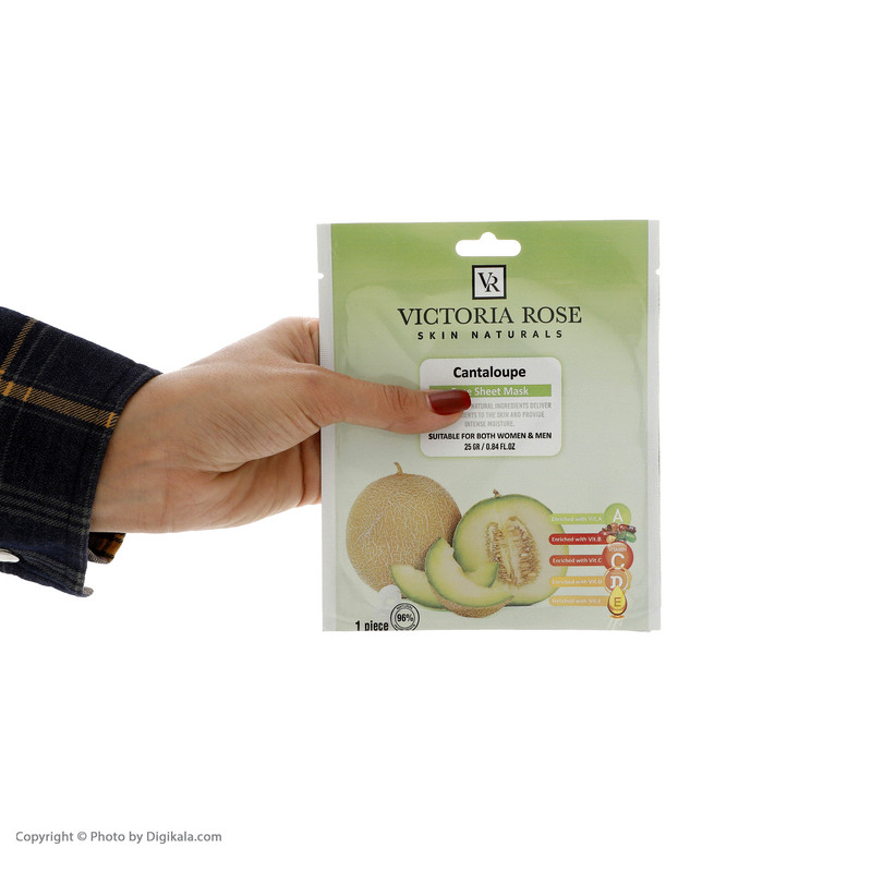 ماسک صورت ویکتوریا رز مدل Cantaloupe حجم 25 میلی لیتر
