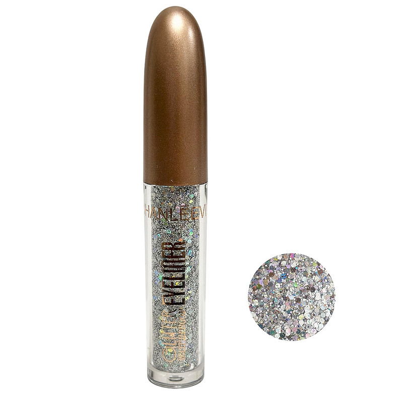 خط چشم مویی چانلوی مدل گلیتری شماره 02 رنگ نقره ای