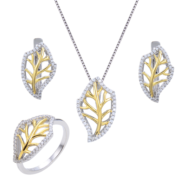 نیم ست نقره زنانه شهر جواهر کد SJ-EIS019