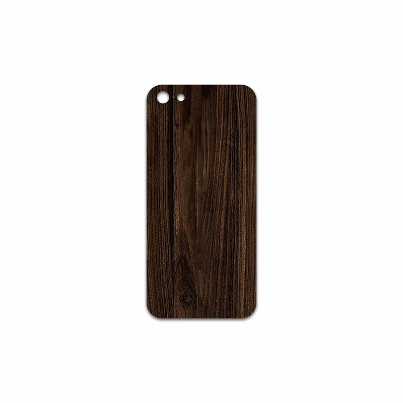 برچسب پوششی ماهوت مدل Dark Walnut Wood مناسب برای گوشی موبایل اپل iPhone 5