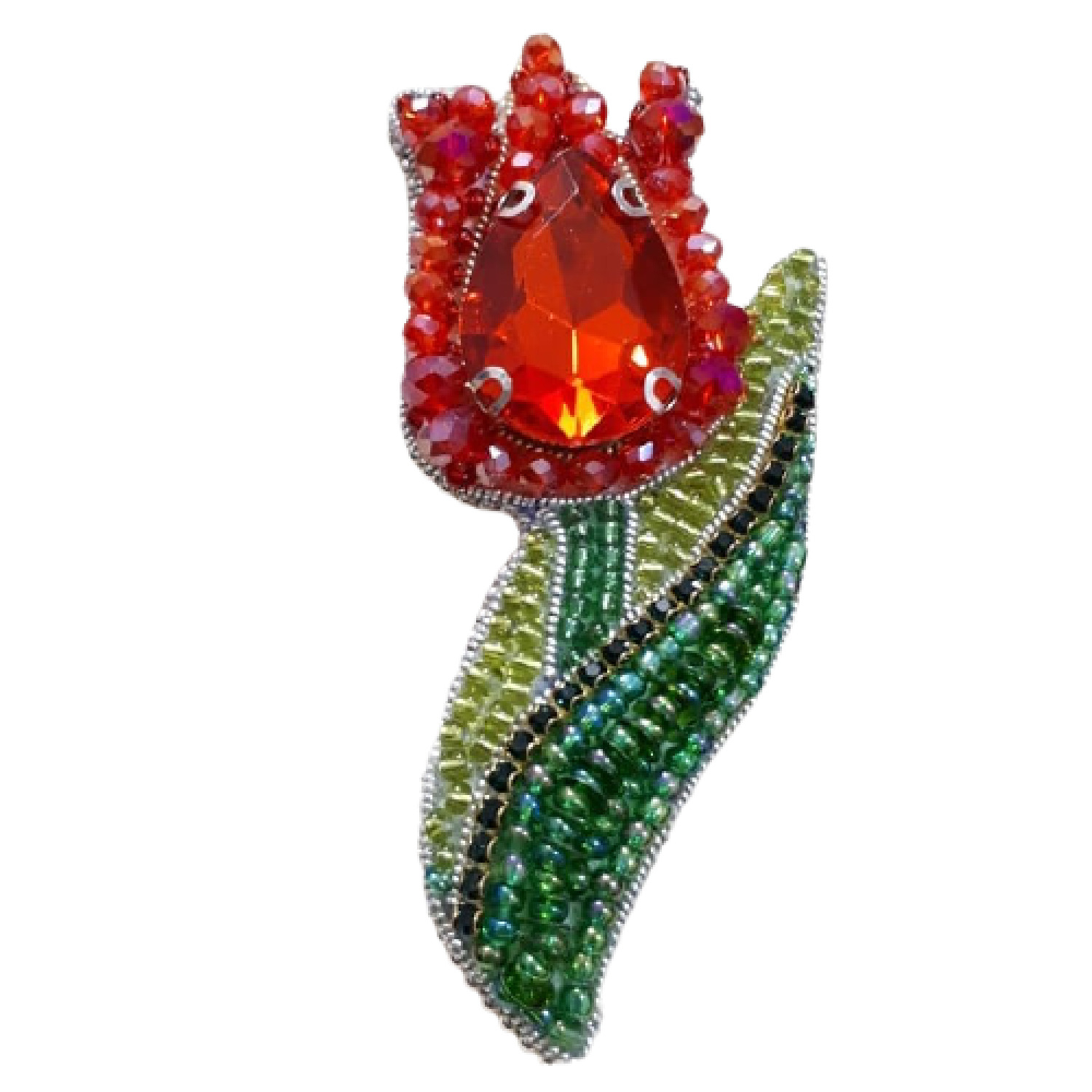 گل سینه زنانه مدل گل لاله