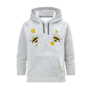 هودی زنانه مدل BEE کد J234 رنگ طوسی