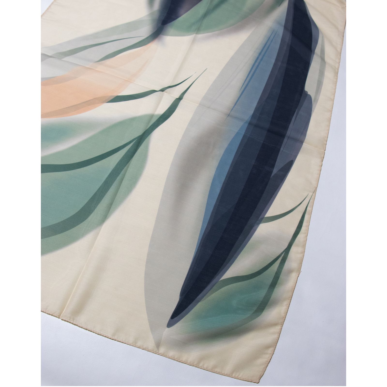 شال زنانه مدل نخی بهاره طرح ابرنگی کد 1280 -  - 8