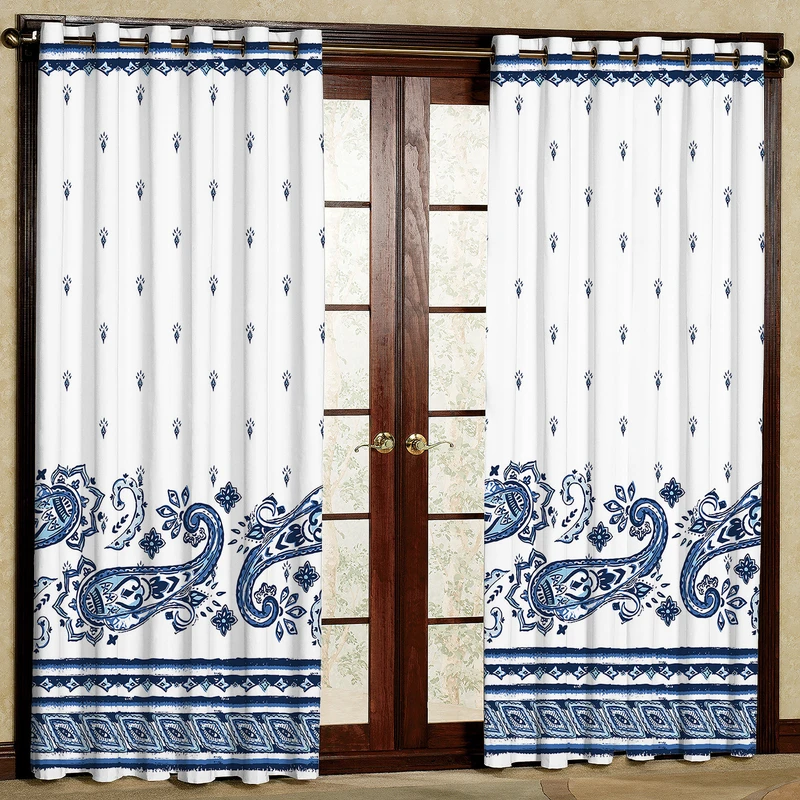 پرده مدل بته جقه هازان پانچی کد 2137 سایز 140x200 سانتی متر
