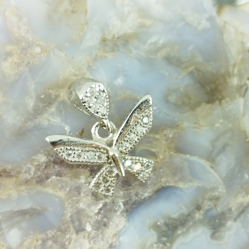 آویز گردنبند نقره زنانه سلین کالا مدل پروانه