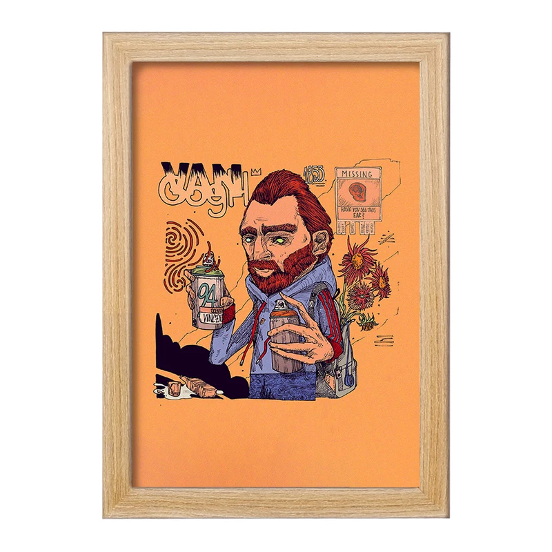 تابلو خندالو مدل ونسان ونگوگ کد F121