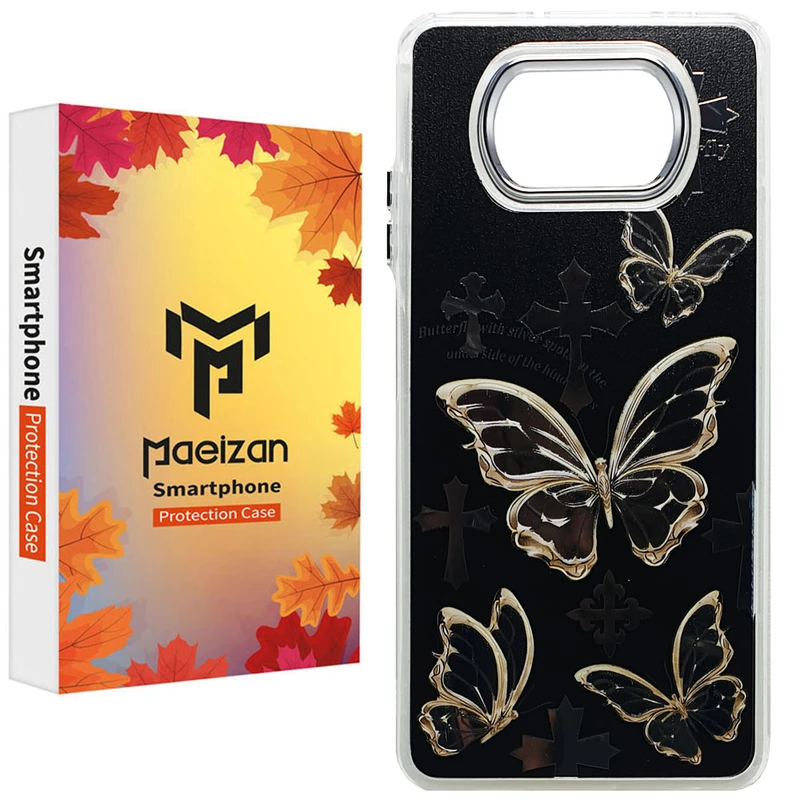 کاور پاییزان مدل Butterfly Cross طرح لاکجری مناسب برای گوشی موبایل شیائومی Poco X3 / X3Pro / X3 NFC