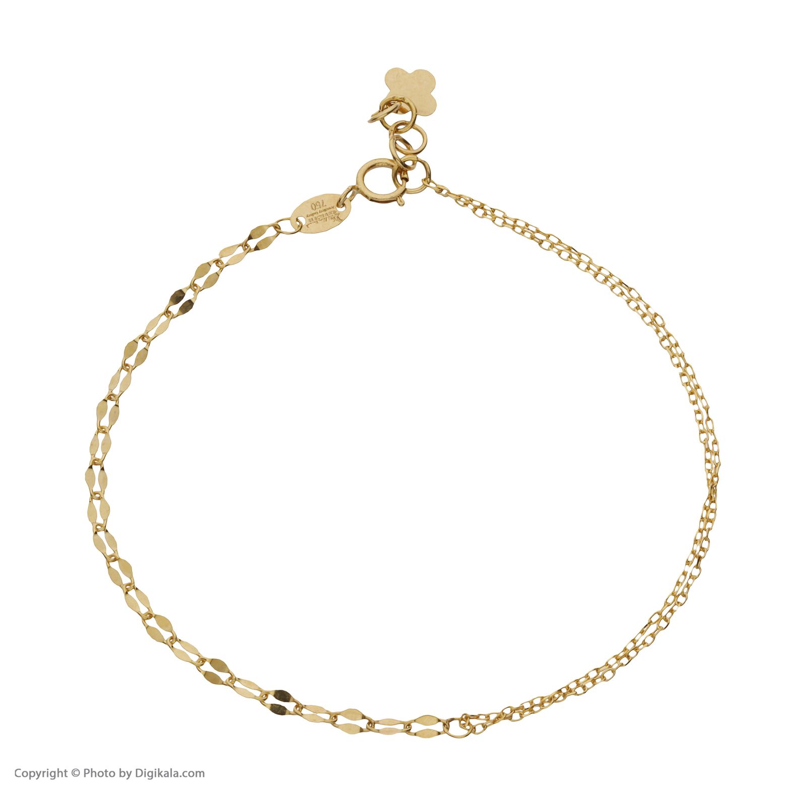 دستبند طلا 18 عیار زنانه مایا ماهک مدل MB1258 طرح استار -  - 2