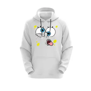 هودی زنانه مدل باب اسفنجی کد J82 سفید