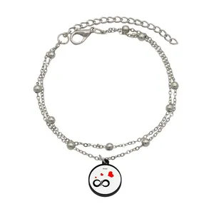 پابند زنانه ناکسیگو مدل شب تاب طرح بی نهایت کد LB7425