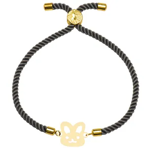 دستبند طلا 18 عیار زنانه الن نار مدل خرگوش 101487