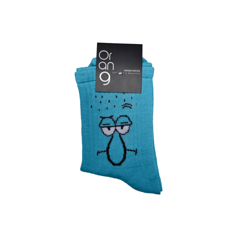 جوراب ساق بلند زنانه اورنج مدل شخصیت های باب اسفنجی