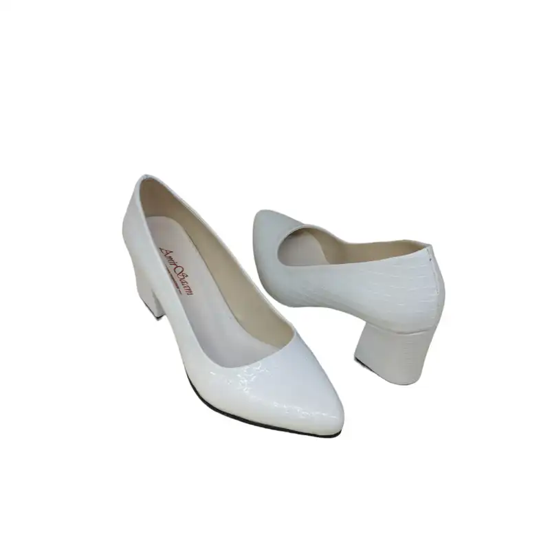 کفش زنانه مدل ZOP 19 LOBY ورنی رنگ سفید
