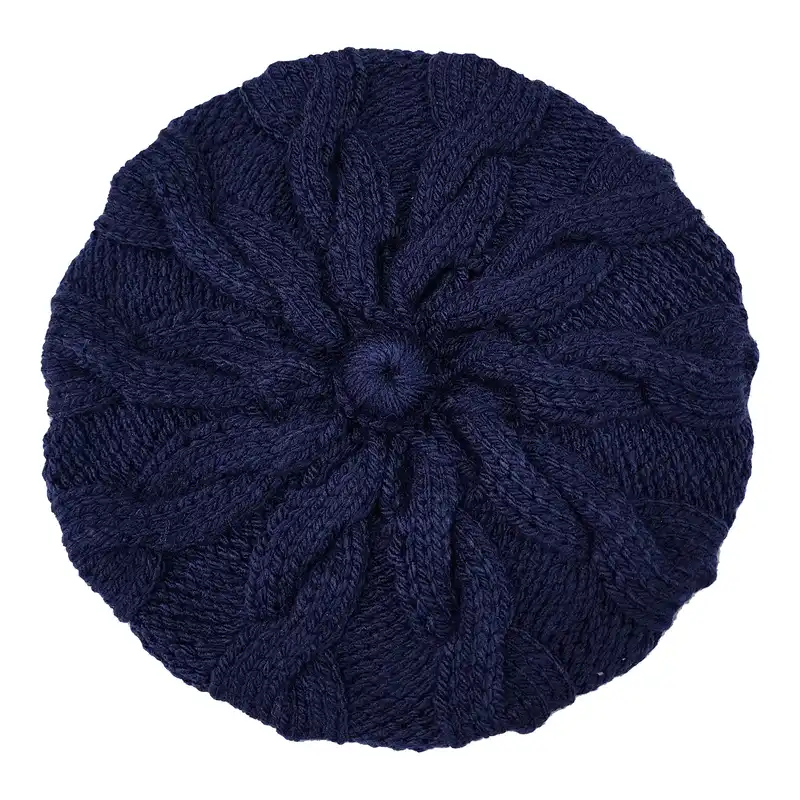 کلاه بافتنی زنانه مدل گیسو کد ZHT35-NV