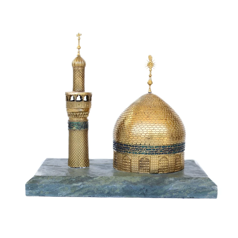 تندیس مدل المان برنزی طرح گنبد گلدسته امام علی (ع)