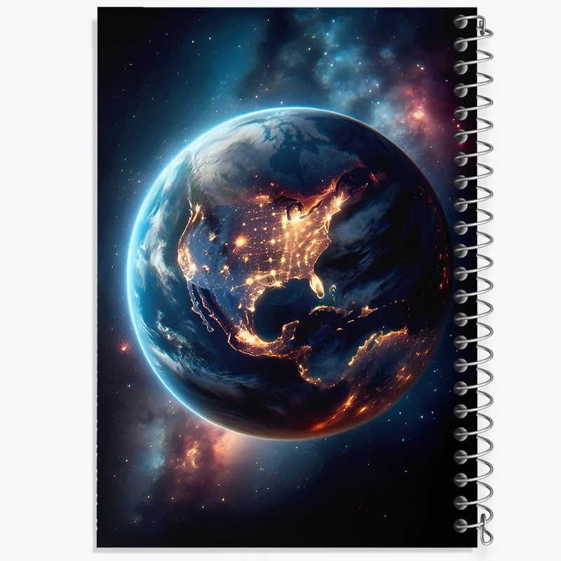 دفتر لیست خرید 50 برگ خندالو طرح کره زمین کد F7888