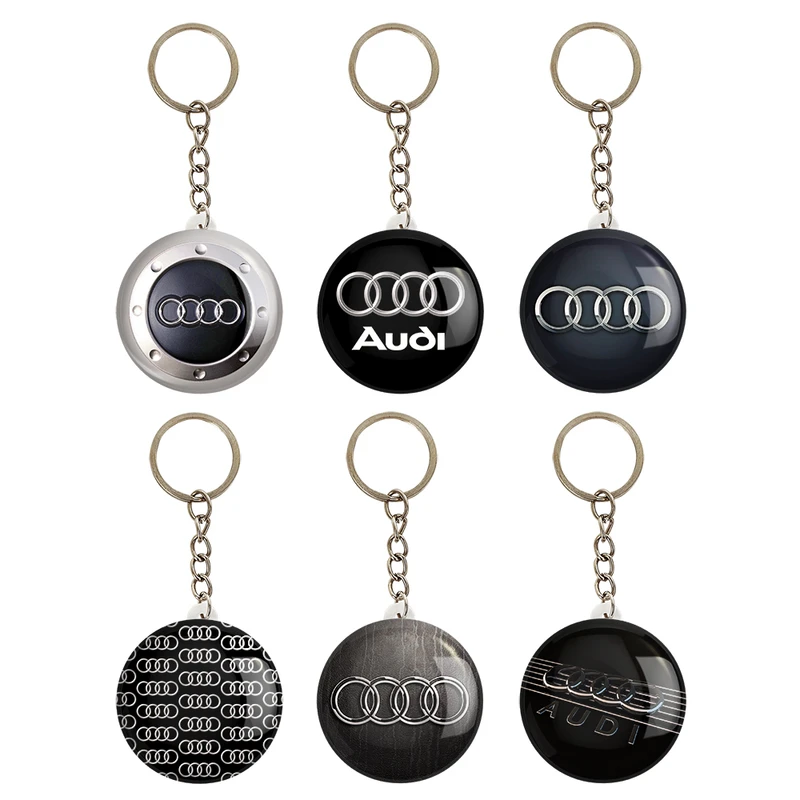 جاکلیدی خندالو مدل آئودی Audi کد 1470A مجموعه 6 عددی