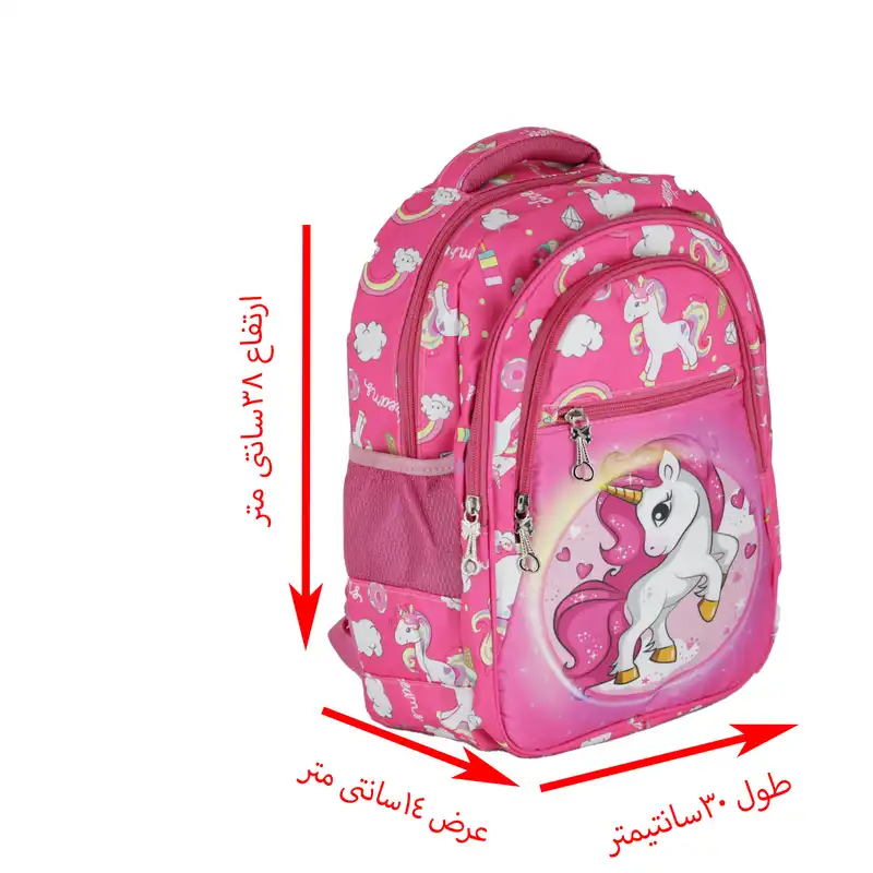 کوله پشتی طرح یونیکورن کد7000d به همراه جامدادی
