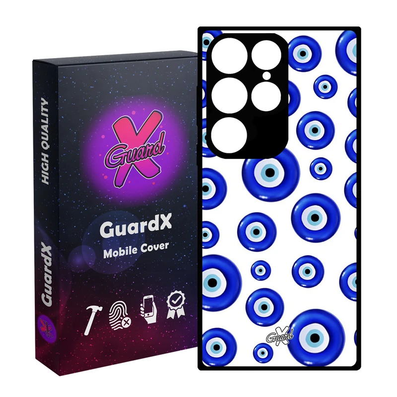 کاور گارد ایکس طرح چشم نظر مدل Glass10432 مناسب برای گوشی موبایل سامسونگ Galaxy S24 Ultra
