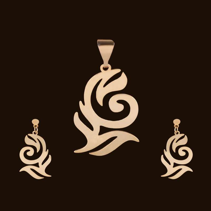 نیم ست نقره زنانه مدل h357