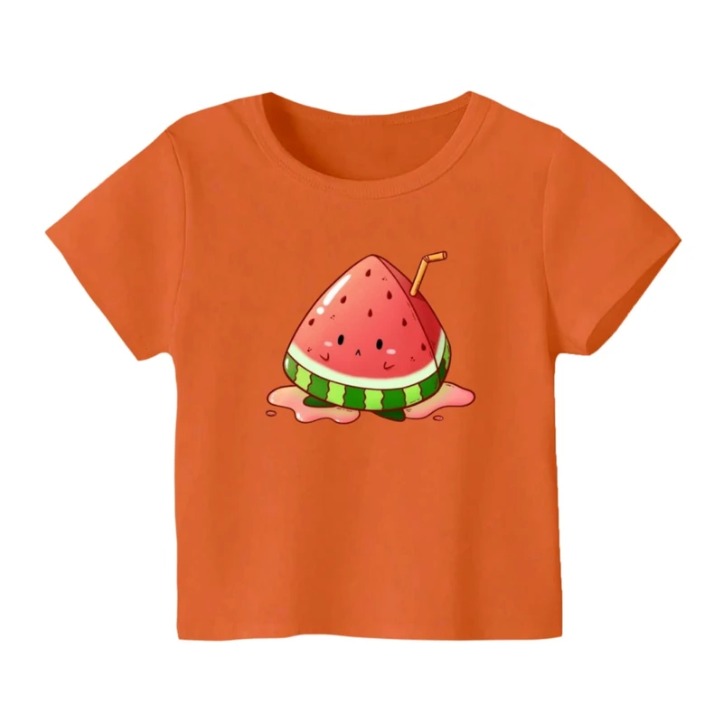 تی شرت آستین کوتاه بچگانه مدل هندوانه یلدایی کد 52