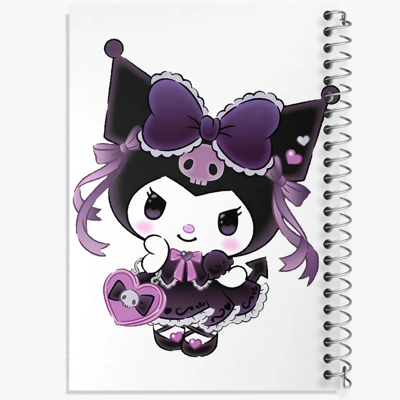 دفتر مشق 100 برگ خندالو طرح کرومی (Kuromi) کد N4793