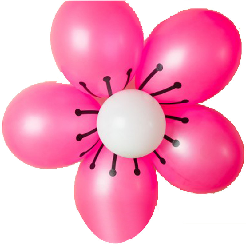 ریسه و استند تزیین بادکنک مدل گل کد mg111