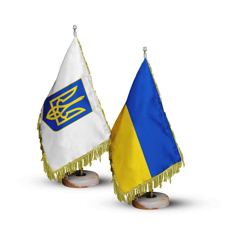 پرچم رومیزی مدل اوکراین مجموعه دو عددی
