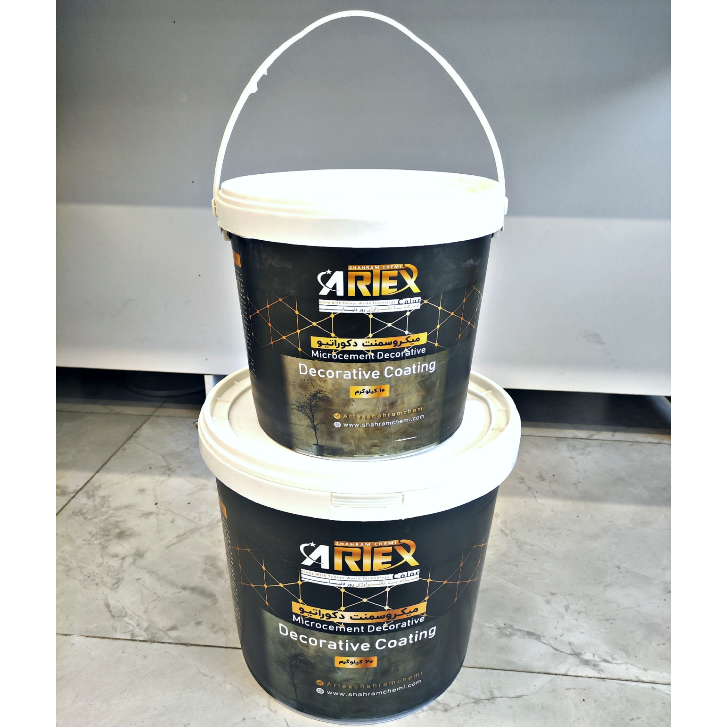 میکروسمنت دکوراتیو خاکستری آرتکس مدل rc14 وزن 4 کیلوگرم