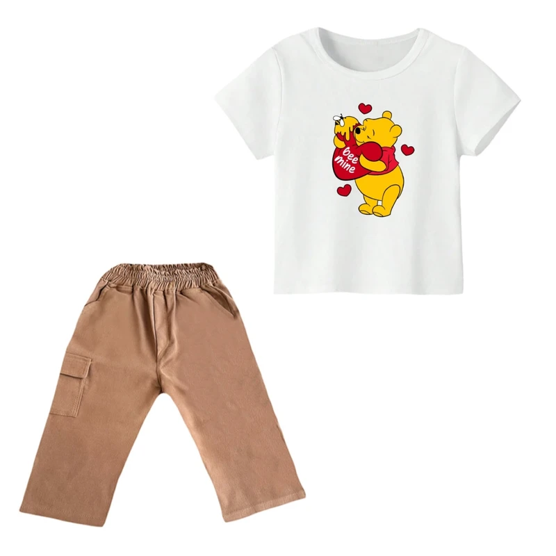 ست تی شرت و شلوارک پسرانه مدل پو کد ۷۵