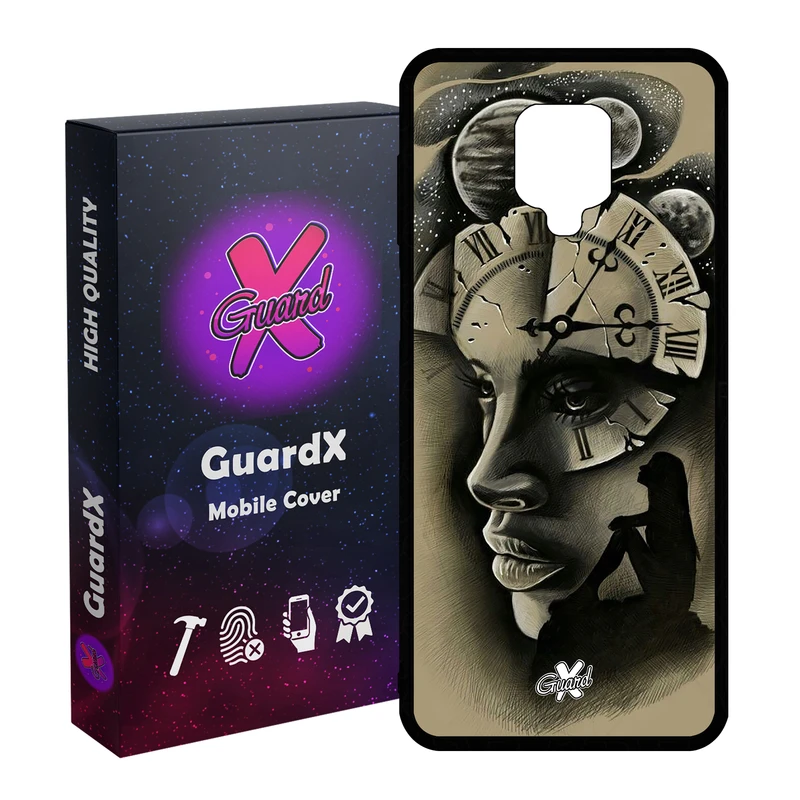 کاور گارد ایکس طرح Girl مدل Glass50353 مناسب برای گوشی موبایل شیائومی Redmi Note 9S / Note 9 Pro / Note 9 Pro Max