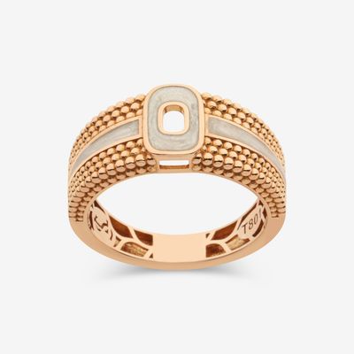 انگشتر طلا 18 عیار زنانه گلدم مدل R355014