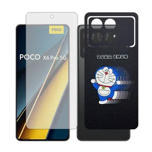 Glass Together model transparent Screen Protector Suitable for Xiaomi Poco X6 Pro Mobile Phone with Back cover sticker