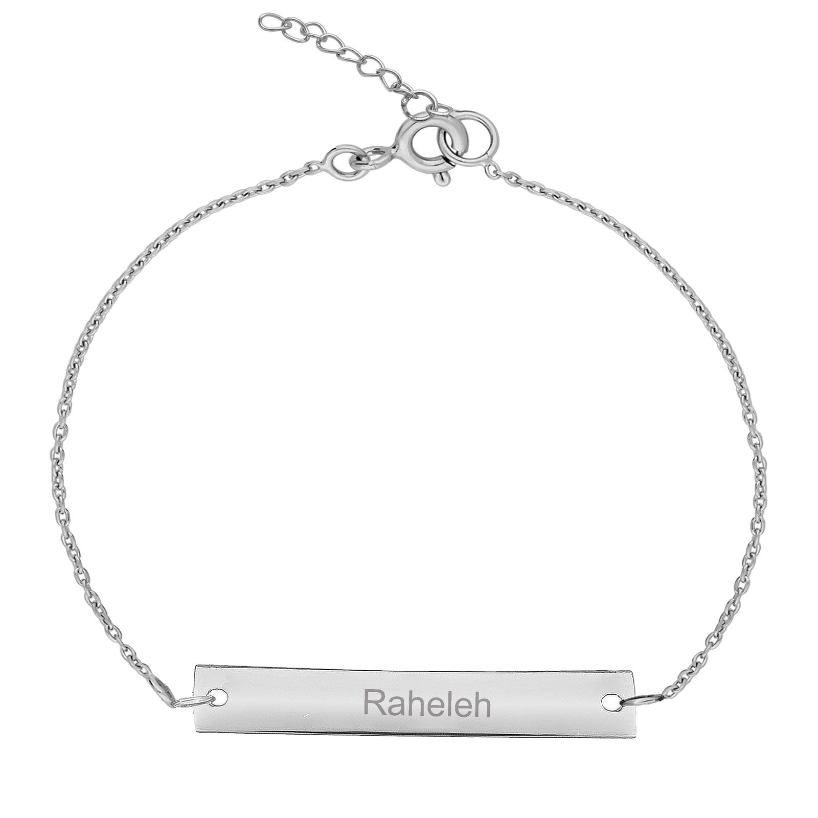 دستبند نقره زنانه ترمه ۱ مدل راحله کد DN 4062 -  - 1