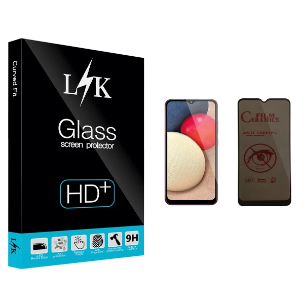 محافظ صفحه نمایش حریم شخصی ال کی مدل +HD مناسب برای گوشی موبایل سامسونگ Galaxy A02s