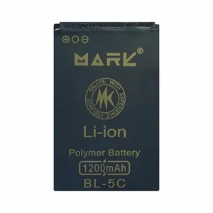 باتری موبایل مارک مدل BL-5C ظرفیت 1200 میلی آمپر ساعت مناسب برای گوشی موبایل نوکیا BL-5C