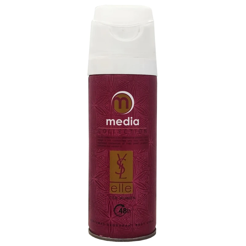اسپری دئودورانت زنانه مدیا مدل Ysl Elle حجم 200 میلی‌لیتر