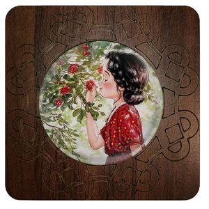 آینه آرایشی جیبی مدل دختر کد 1136