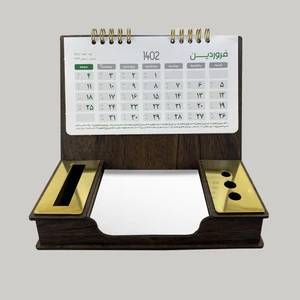 تقویم رومیزی سال 1402 مدل T101 به همراه کاغذ یادداشت