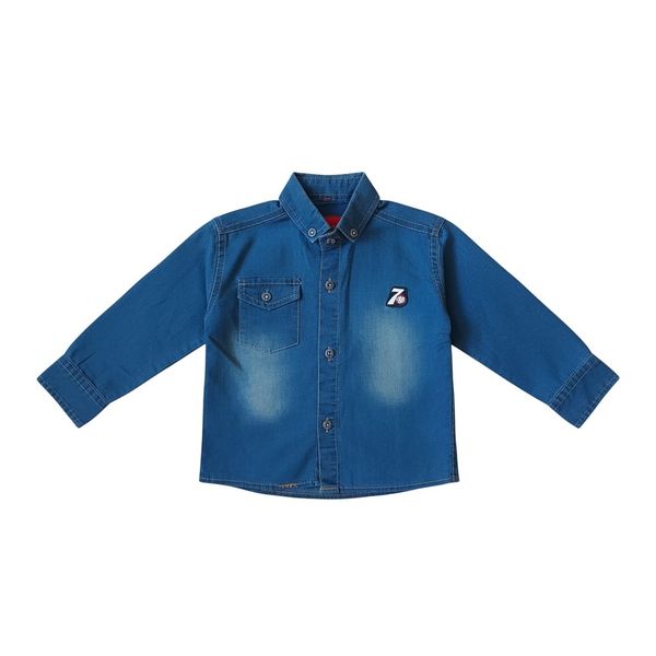 پیراهن آستین بلند یقه برگردان پسرانه مدل NM-847