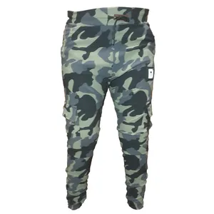 شلوار مردانه جامه آسمان آبی مدل اسلش چند جیب چریکی پلنگی 081