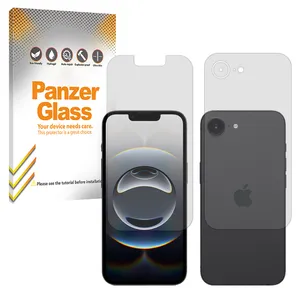 Panzer glass Resistant model matte Screen Protector Suitable for Apple iPhone 16e Mobile Phone Comes with a back protector