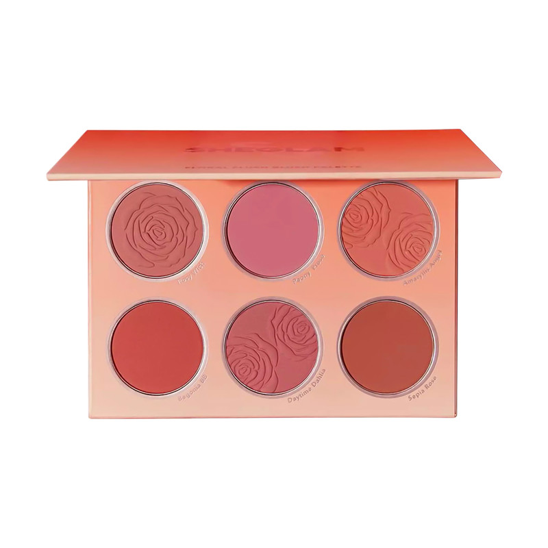 پالت رژ گونه مات شگلم مدل Floral Flush شماره Multicolor