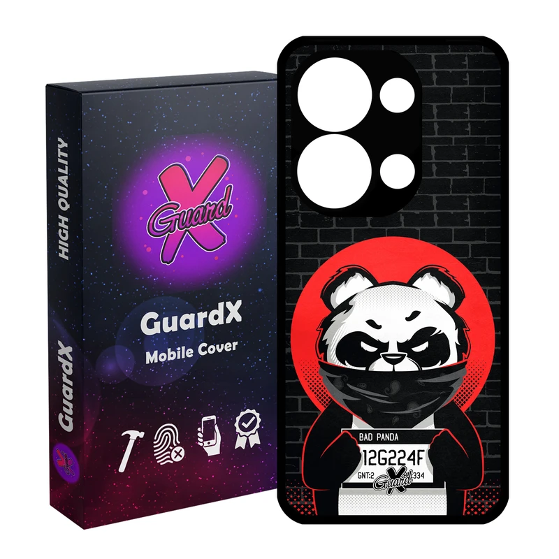 کاور گارد ایکس طرح Panda مدل Glass10241 مناسب برای گوشی موبایل شیائومی Poco X6 5G / Note 13 Pro 5G