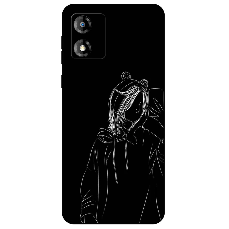 کاور مگافون طرح دخترانه مدل 1841 مناسب برای گوشی موبایل موتورولا Moto E13