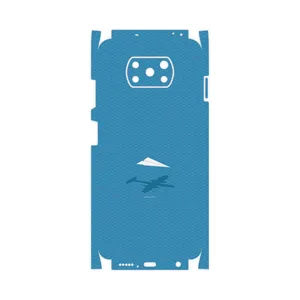 MAHOOT Minimal Paper Airplane-FullSkin Cover Sticker for Xiaomi Poco X3 NFC