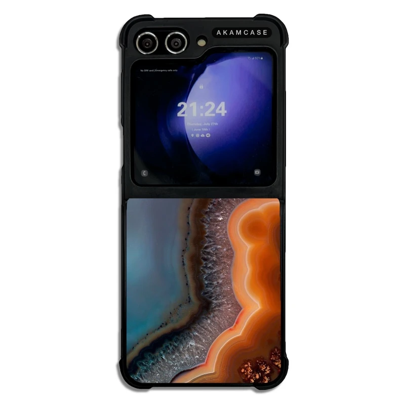 کاور آکام مدل AMCWSGZFLIP5-MARBEL11 مناسب برای گوشی موبایل سامسونگ Galaxy Z Flip 5