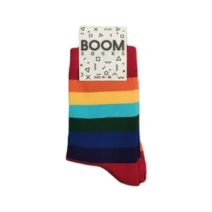جوراب مدل فانتزی طرح رنگین کمان