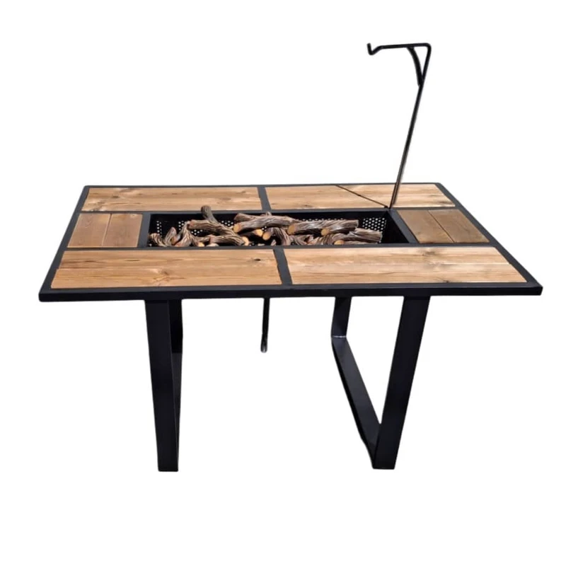 آتشدان گازی ذغالی مدل میزدار کد ۱۲۰